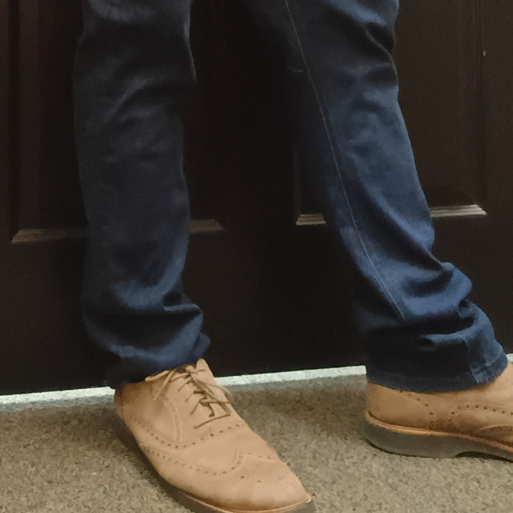 Cole Haan Men's Beige Brogue Oxfords